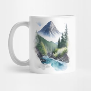 Clean and fresh nature illustration Mug